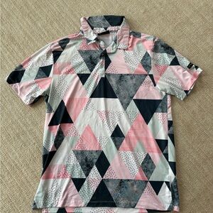 Yatta Golf Geometric Polo Shirt